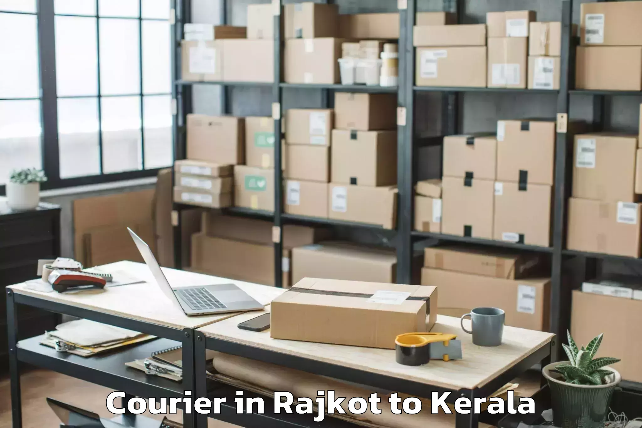 Quality Rajkot to Triprayar Courier